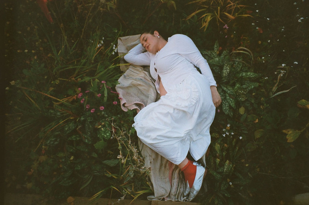 endless spiral cotton skirt