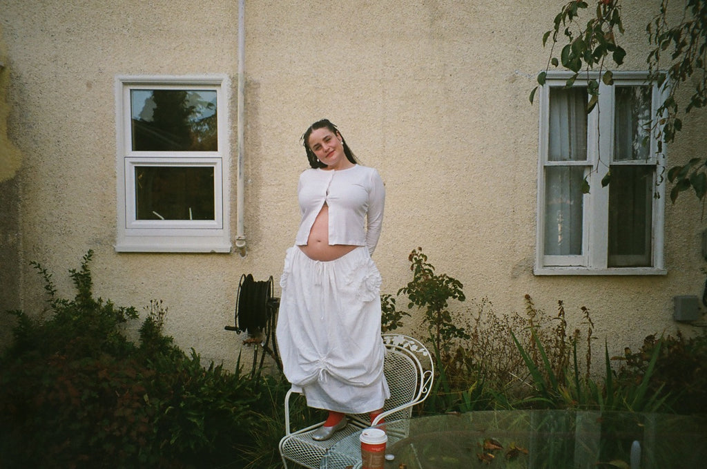 endless spiral cotton skirt