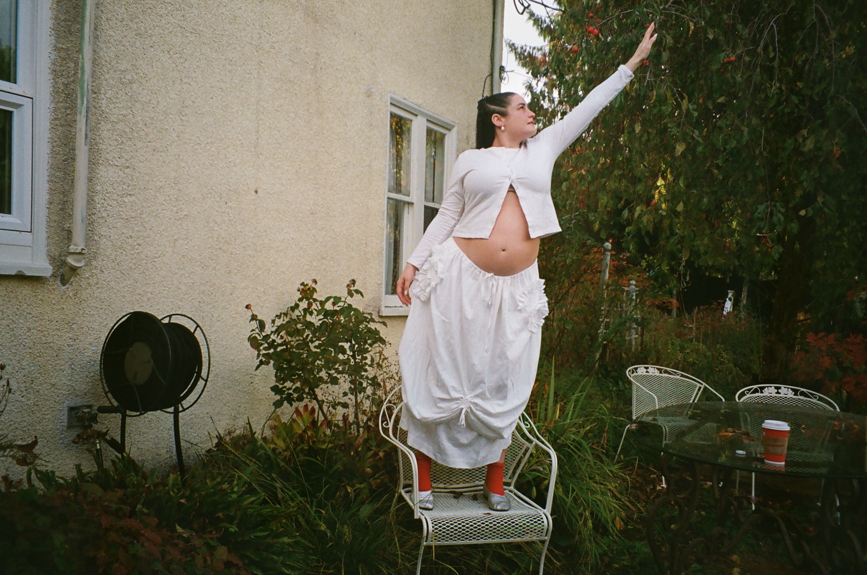 endless spiral cotton skirt