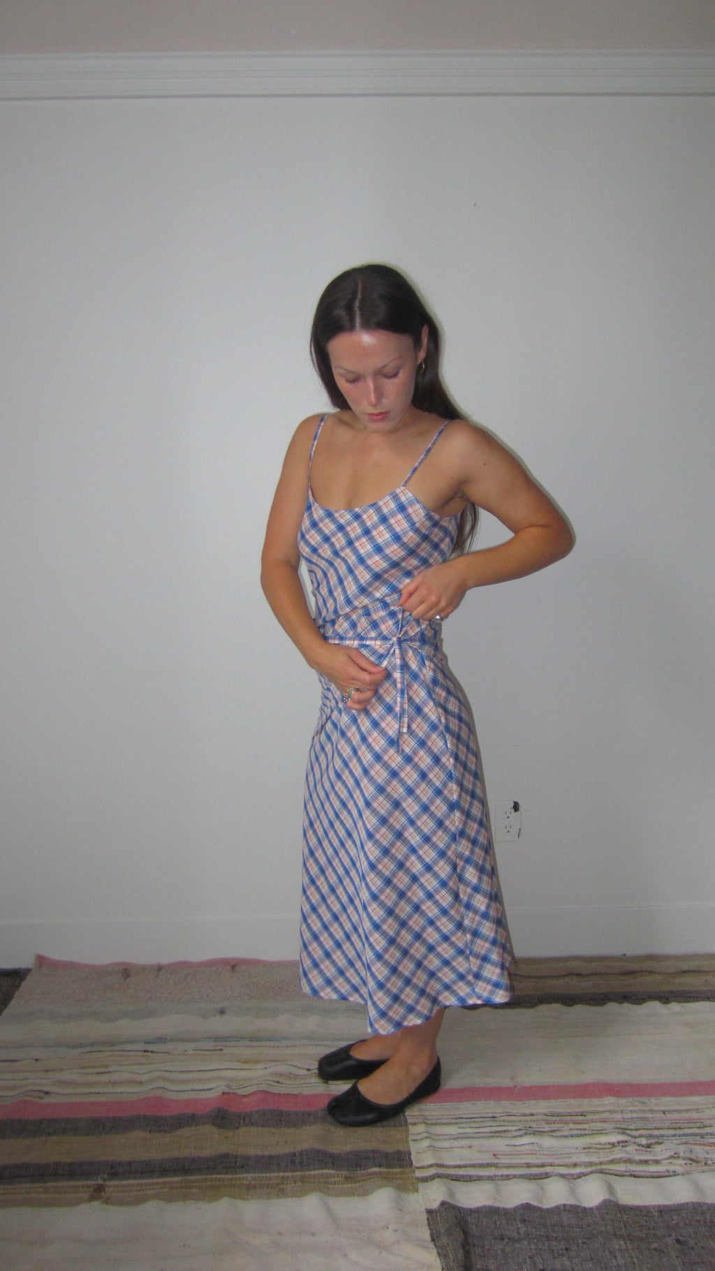 bias cut midi dress