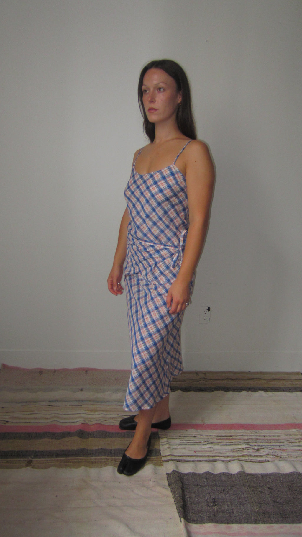 bias cut midi dress