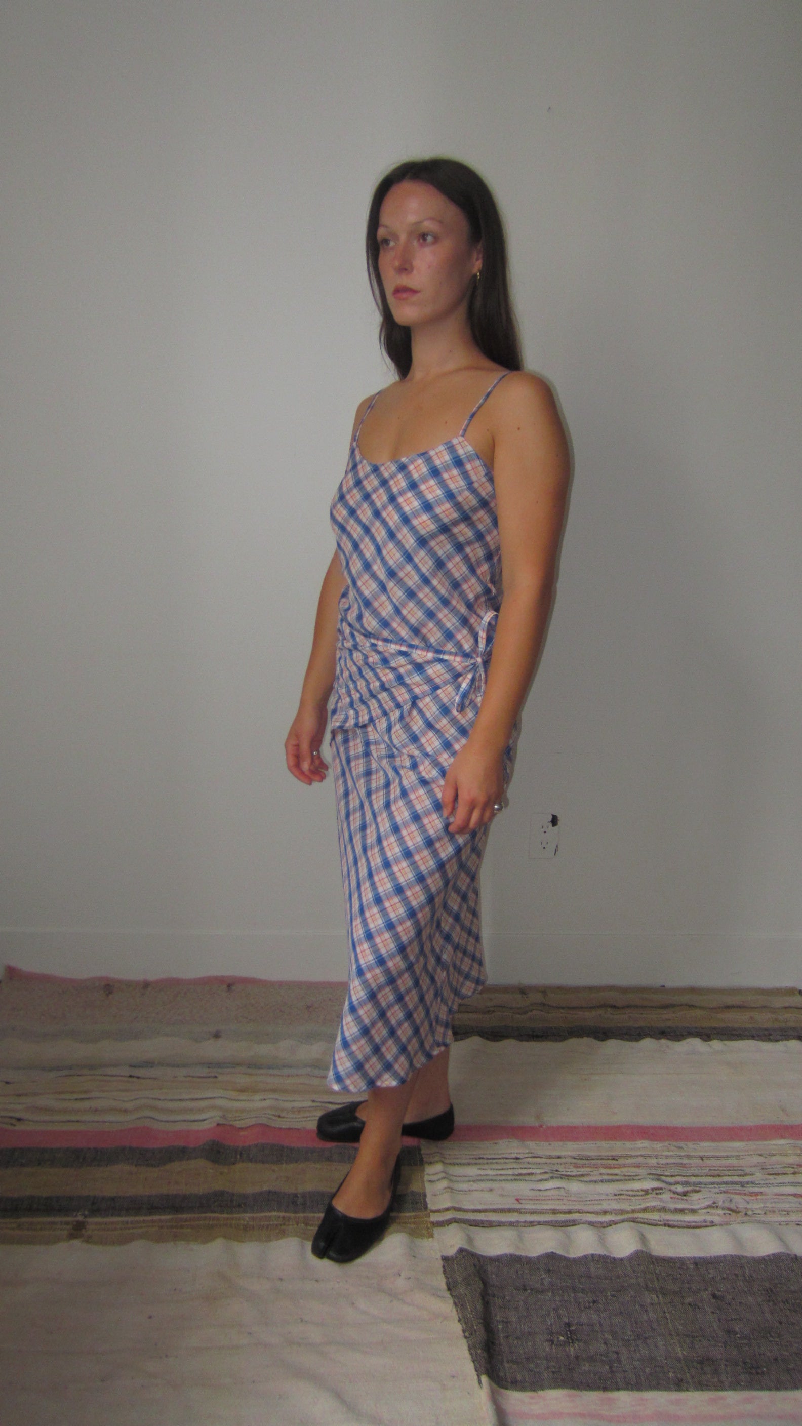 bias cut midi dress
