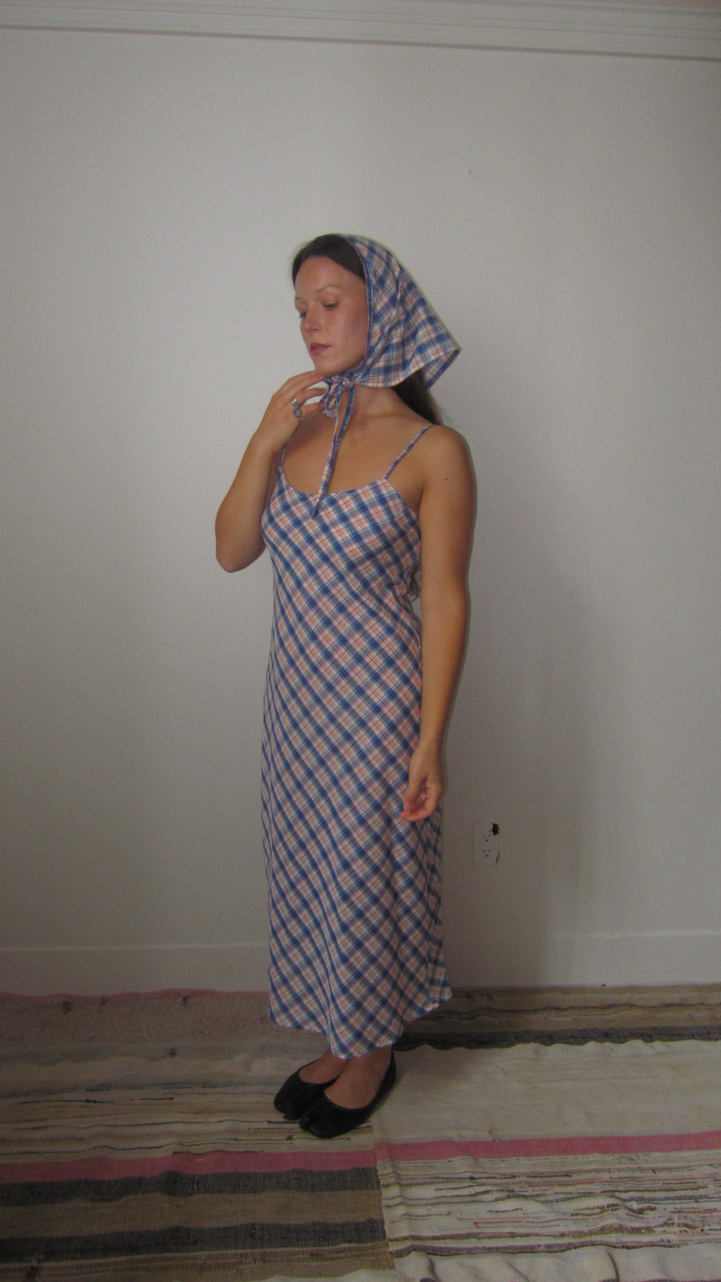 bias cut midi dress