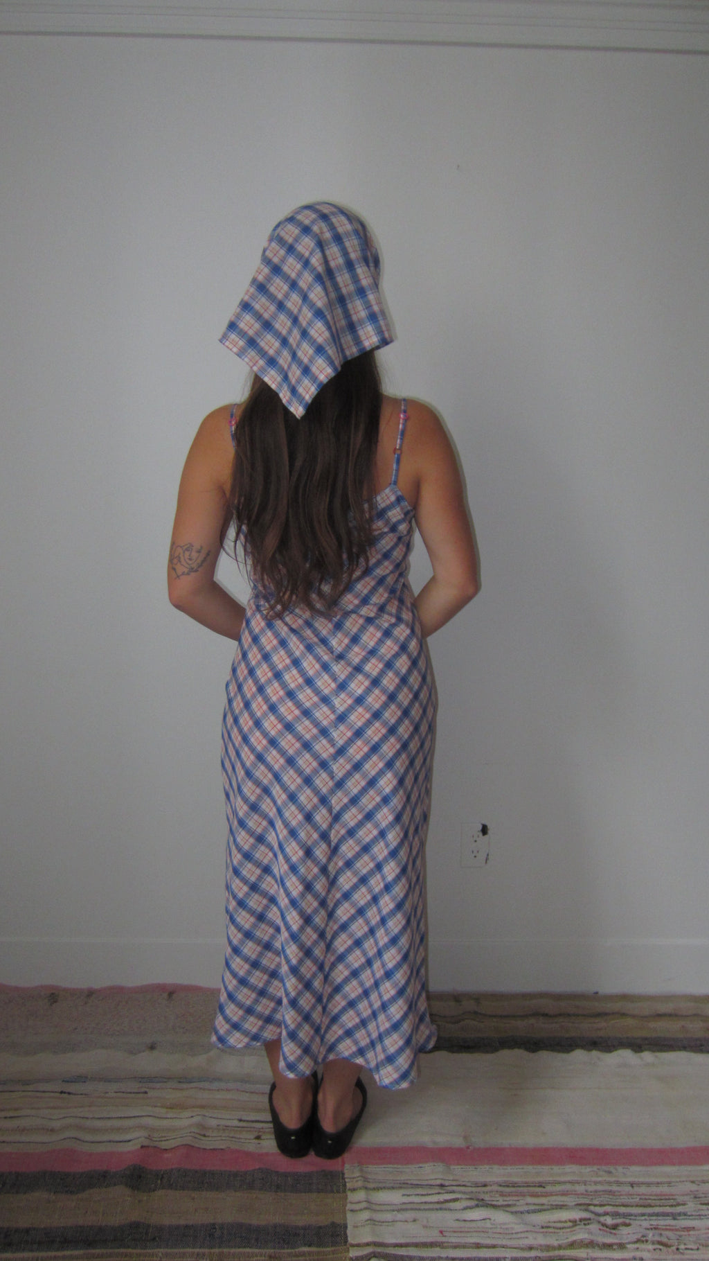 bias cut midi dress