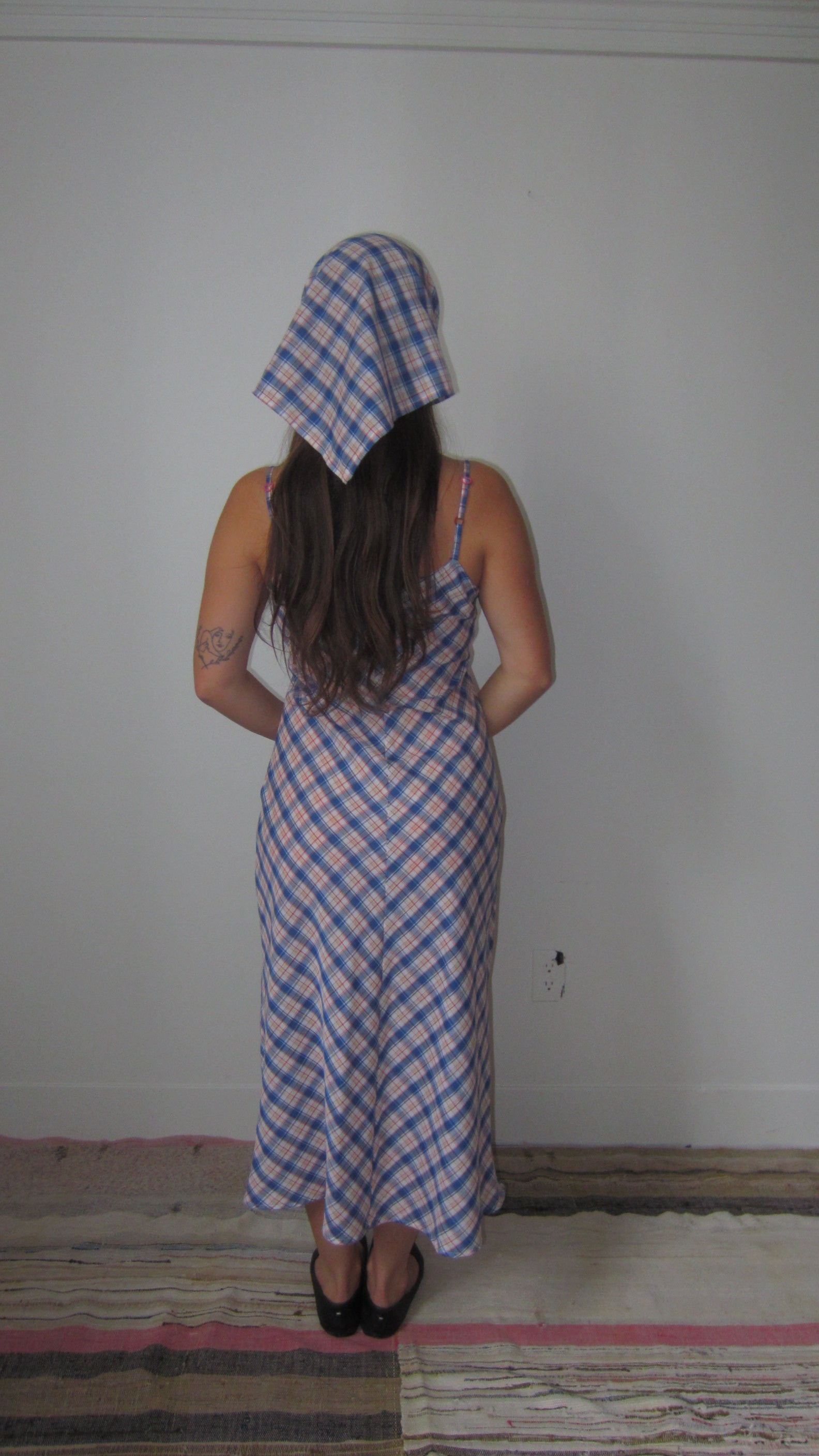 bias cut midi dress